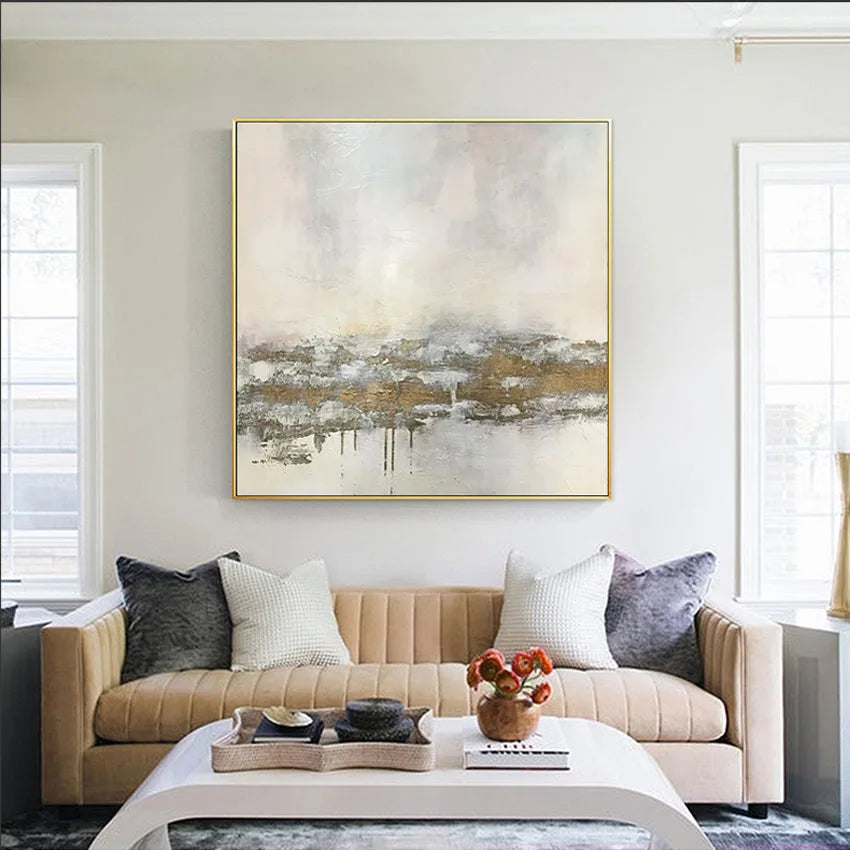 Frameless Handmade Canvas Oil Painting Modern Popular Acrylic Pigment Abstract Poster For Homes And Hotels Wall Art Decoration Peaceful Pleasures Health and Wellness