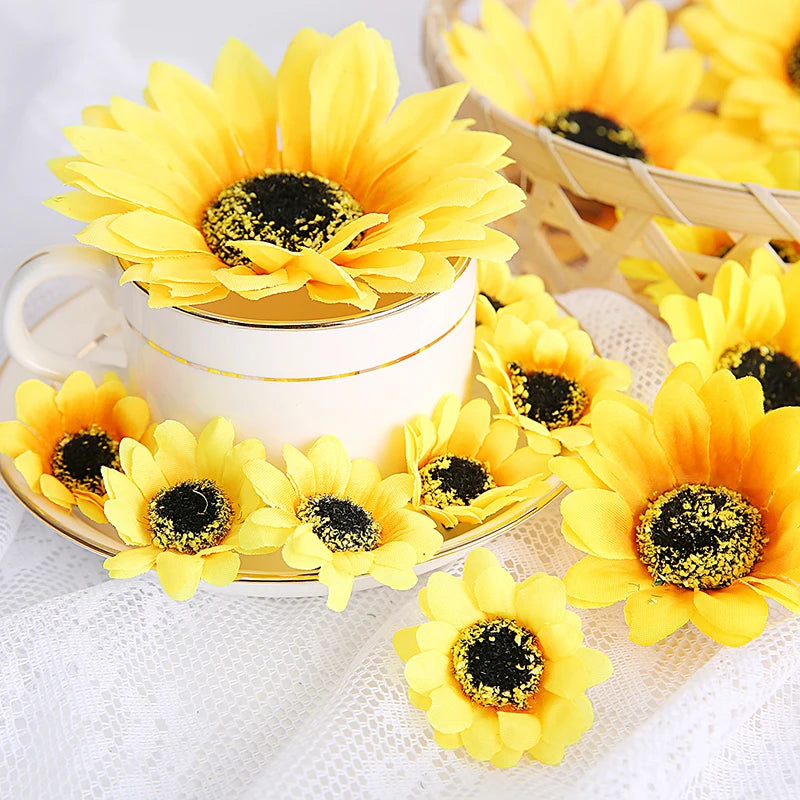 Silk Sunflower & Daisy Artificial Flowers – Wedding & Home Décor