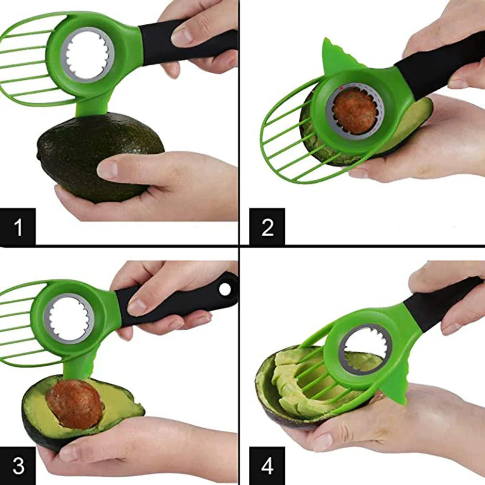 3-in-1 Avocado Slicer, Corer & Peeler – Kitchen Gadget