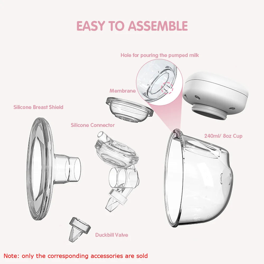 YOUHA Wearable Breast Pump Replacement Parts – BPA-Free Silicone