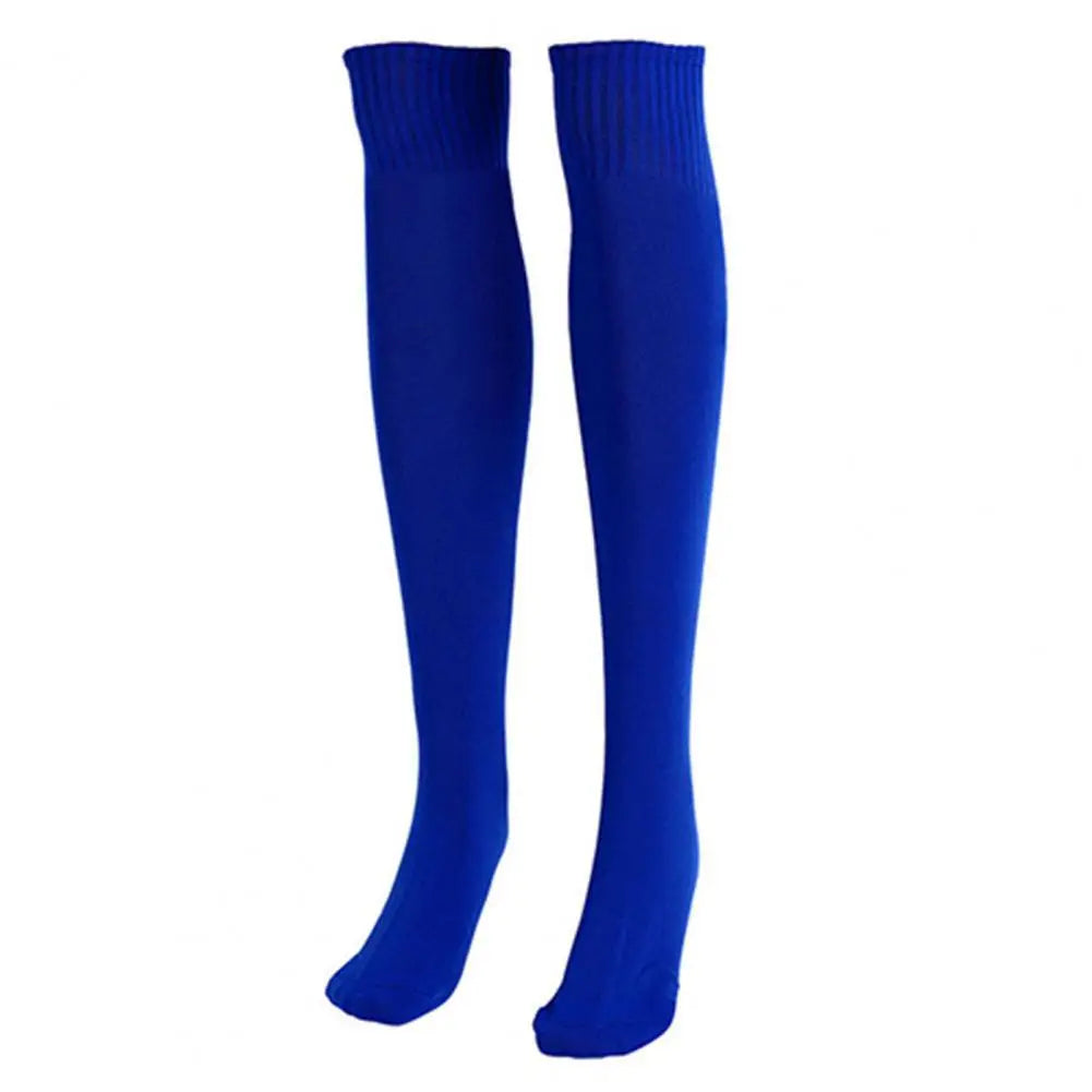 1 Pair Sports Socks Men Women Solid Color Anti-slip Stocking Soccer Football Cycling Knee Socks Sports Basketball Socks Peaceful Pleasures Health and Wellness