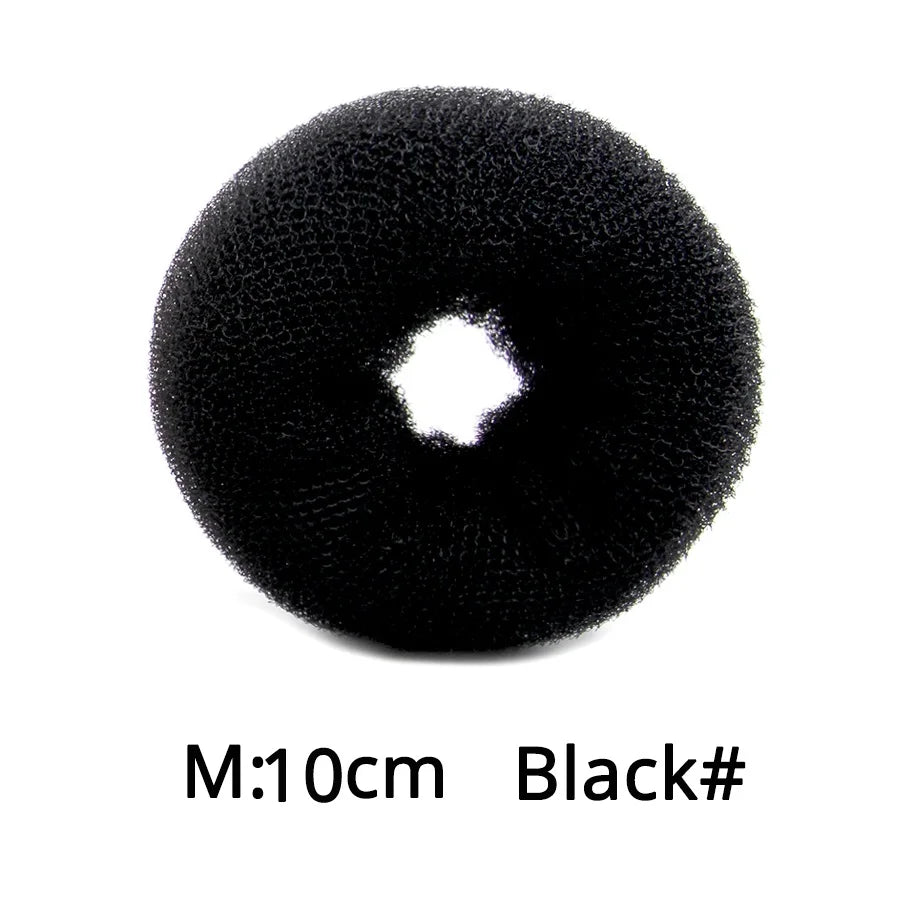 Professional Hair Bun Donut Women Elegance Donut Shape Hairstyle Bun Filler Hair For Girls Hair Accessories Peaceful Pleasures Health and Wellness M Black China Mainland