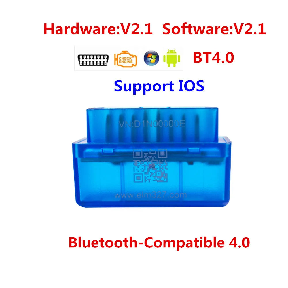 ELM327 V2.1 Bluetooth 4.0 OBD2 Scanner for iOS & Android