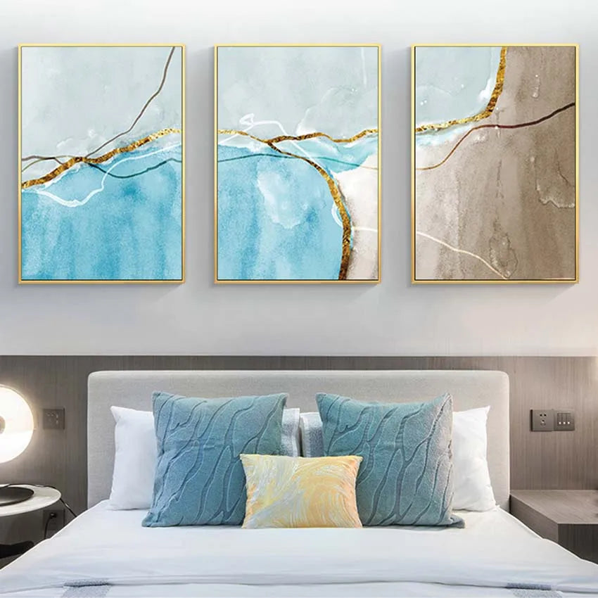 Wall Art Pictures for Home Decoration, 3 Panel, Hand Painted, Acrylic, Oil Painting on Canvas, Posters for Living Room, Sofa Peaceful Pleasures Health and Wellness No frame 3 90cmx150cmx3