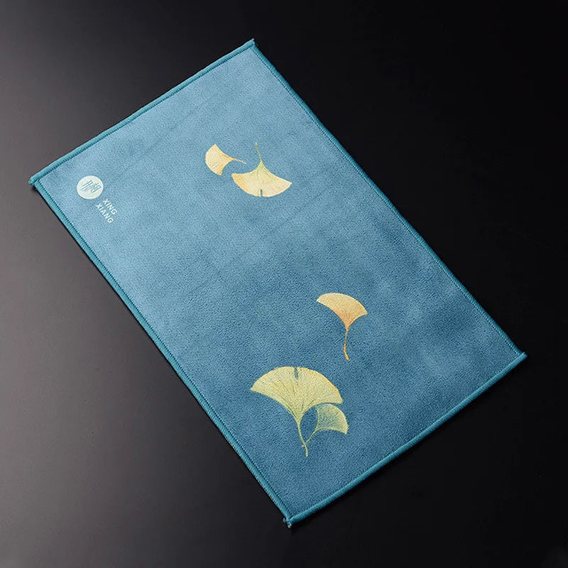 Hand-Painted Kung Fu Tea Towel | Double Layer Microfiber Cloth