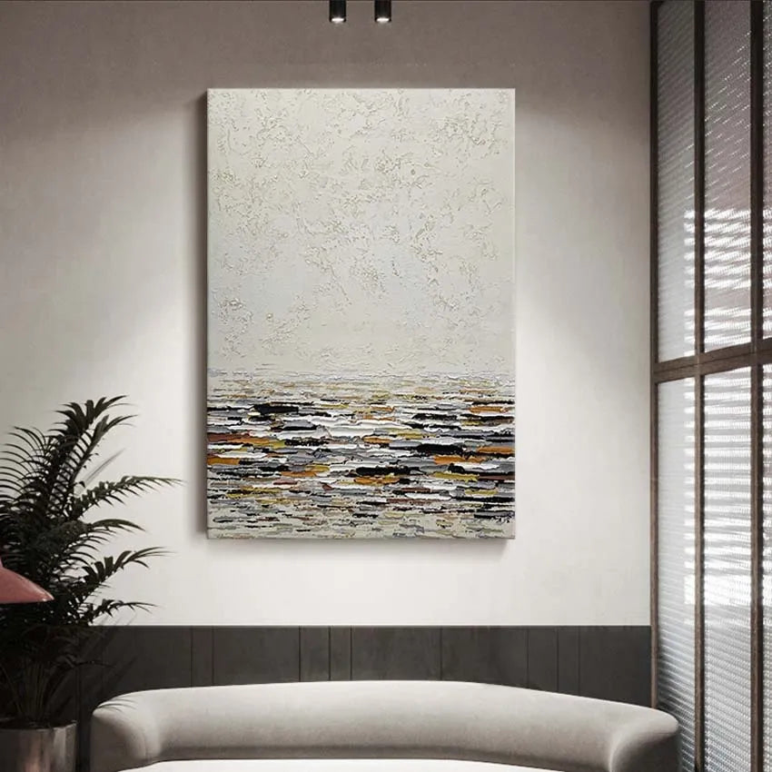 European American abstract painting wall decoration handmade oil painting canvas acrylic painting living room hotel decoration Peaceful Pleasures Health and Wellness no frame 100cmx200cm