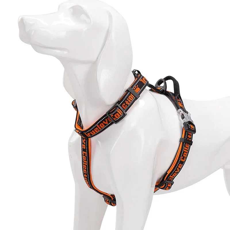 Truelove Pet Harness No Pull Tactical Service Pet Lift Breathable Mesh Reflective Sport Padded Dog Harness Vest TLH6172 Peaceful Pleasures Health and Wellness orange XS China Mainland