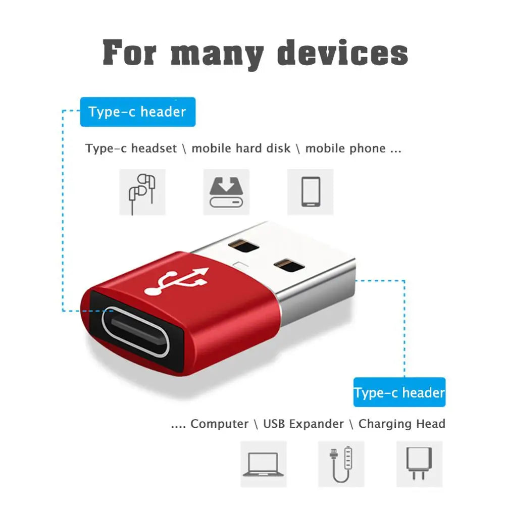 USB 3.0 Type-A to USB-C Female Adapter | Charge & Data Sync