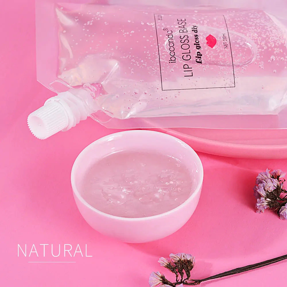 Non-stick Clear Lip Gloss Base Lipstick Lip Gloss Base Gel Moisturizing Matte Lip Glaze Material Odorless for DIY Peaceful Pleasures Health and Wellness