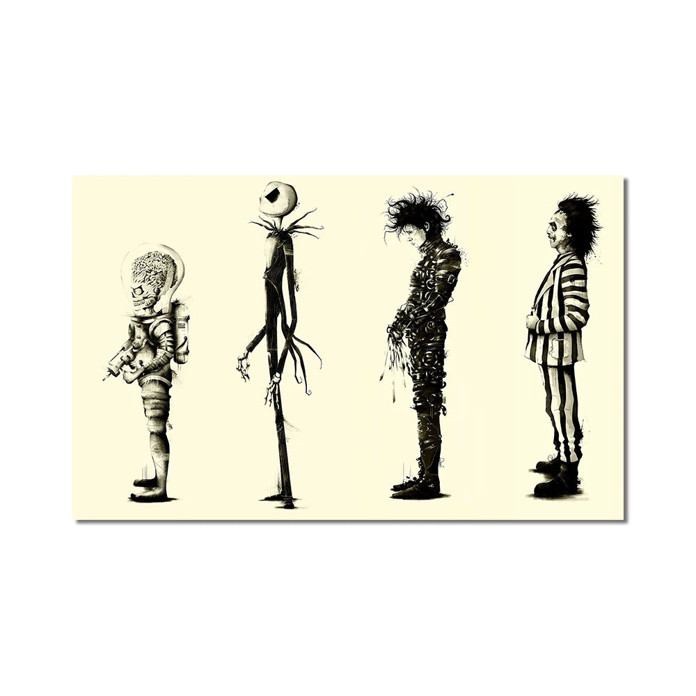 Edward Scissorhands Tim Burton Canvas Wall Art Print