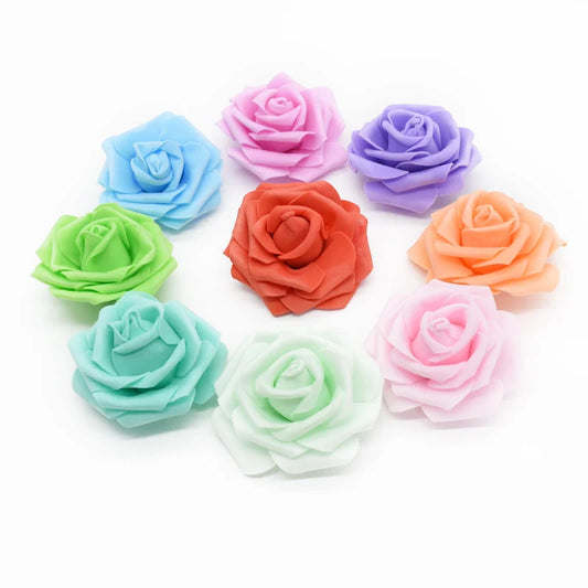 Artificial Silk Rose Heads 20/40PCS – Wedding & Home Decor Artificial Flower Heads Peaceful Pleasures Health and Wellness