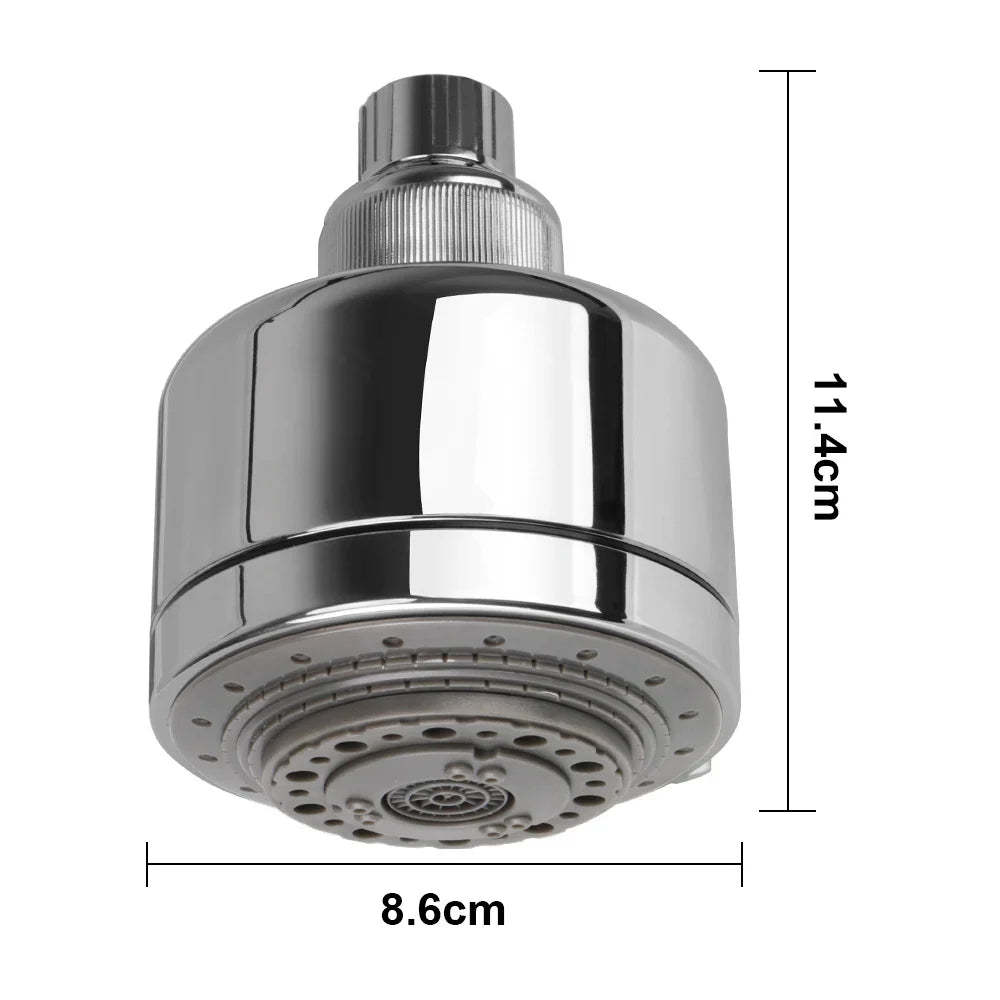 5-Setting Water-Saving Rotating Shower Head | Chrome Handheld
