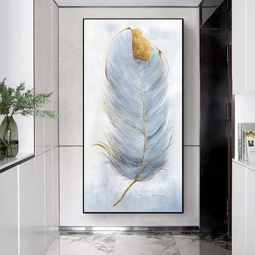 Abstract Art Wall Decor Salon Handmade Canvas Oil Painting Entry Porch Hanging Poster Corridor Aisle Living Room Bedroom Mural Peaceful Pleasures Health and Wellness No frame 60cmx120cm