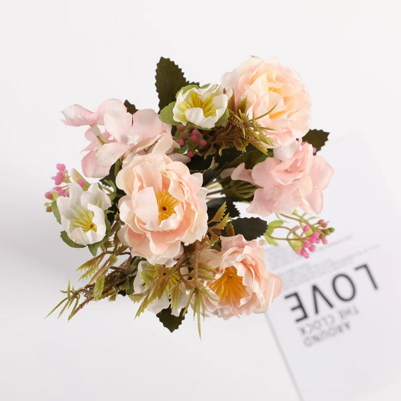 Artificial Silk Rose Bouquet | Wedding & Home Décor Gift