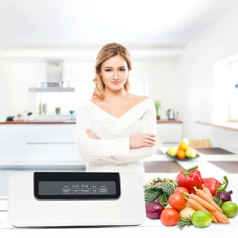 BioloMix Vacuum Sealer – Dry & Wet Food Saver with 10 Bags Vacuum Sealer BioloMix