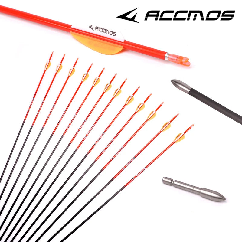 12ps ID Pure Carbon Arrow Spine 400 500 600 700 800 900 1000Archery