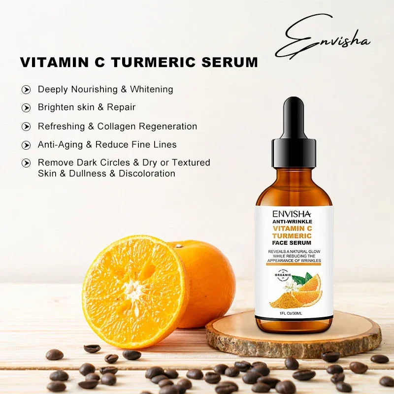 ENVISHA Vitamin C & Turmeric Brightening Face Serum Face Serum ENVISHA