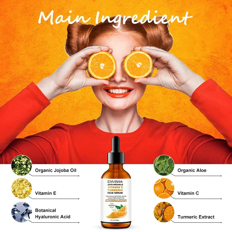 ENVISHA Vitamin C & Turmeric Brightening Face Serum Face Serum ENVISHA