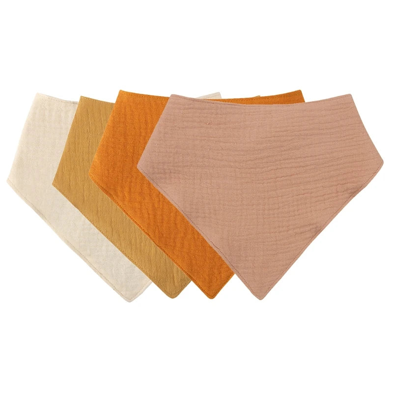 5-Pack Baby Cotton Gauze Washcloths – Soft Burp Cloths & Face Towels