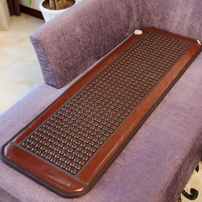 Electric Heated Jade Tourmaline Stone Massage Mat 50x150cm