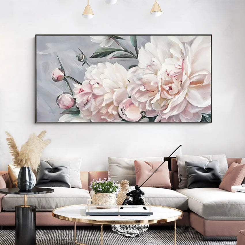High quality 100% handmade frameless canvas oil painting wall art flowers are suitable for hanging in the hotel dining room etc Peaceful Pleasures Health and Wellness