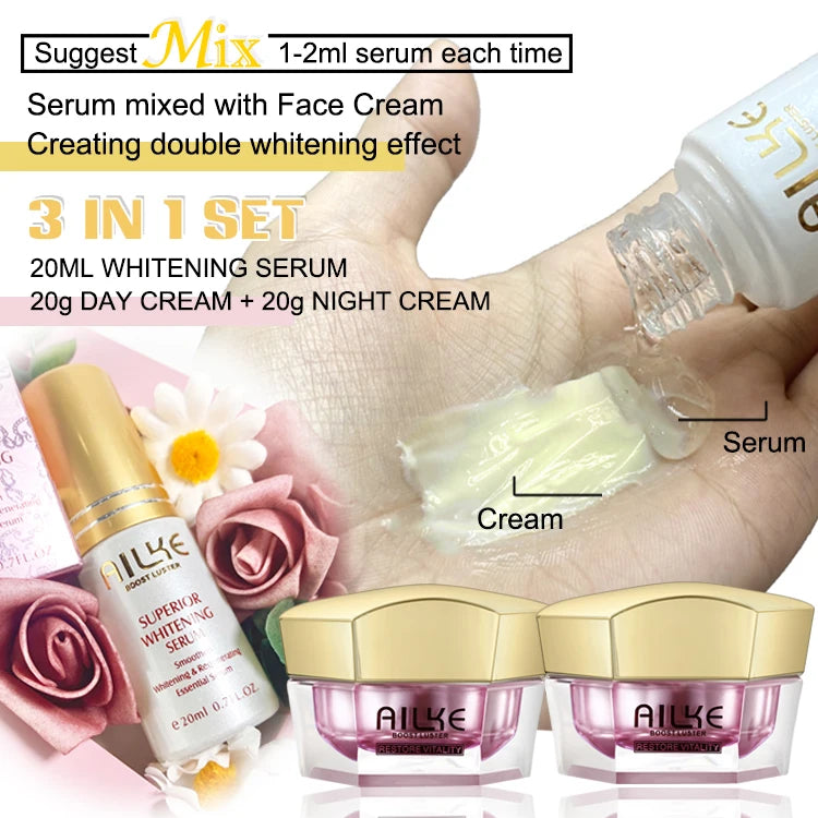 AILKE Brightening Facial Cream Set – Even Skin Tone, All Types