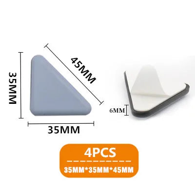 4-Pack Self-Adhesive Rubber Floor Protector Pads – Furniture Glides