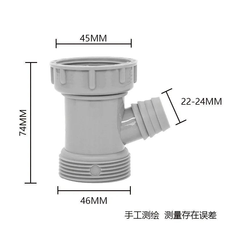 Plastic Tee Pipe Connector – Sink & Basin Water Fitting