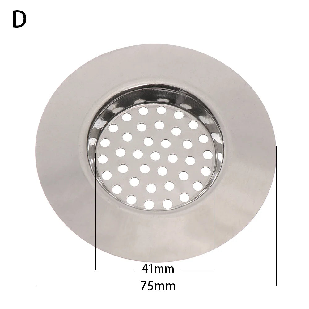 Stainless Steel Sink Drain Hair Catcher Strainer – 2 Pack