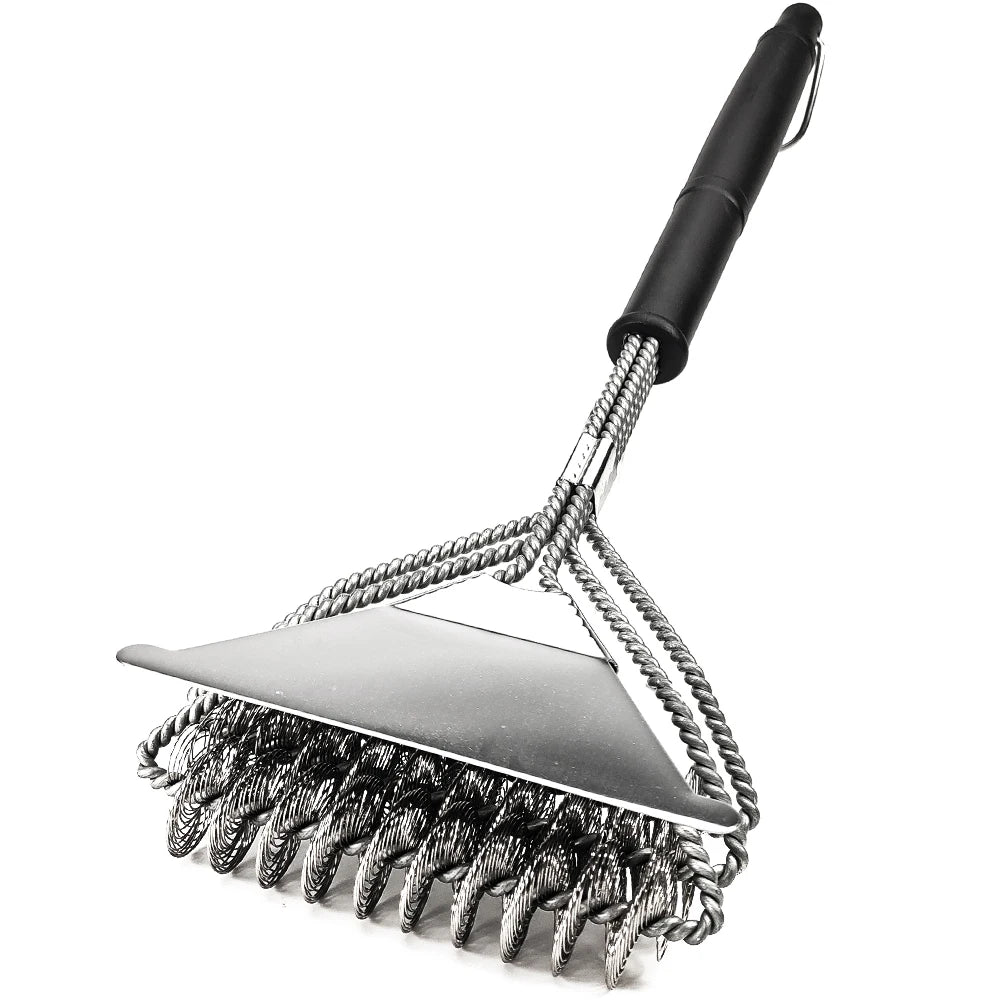 Grill Brush and Scraper, Best BBQ Cleaner, Perfect Tools for All Grill Types, Including Weber, Ideal Barbecue Accessories Peaceful Pleasures Health and Wellness