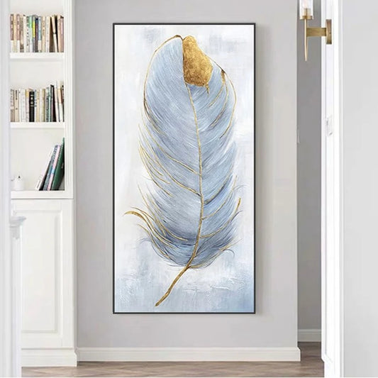 Abstract Art Wall Decor Salon Handmade Canvas Oil Painting Entry Porch Hanging Poster Corridor Aisle Living Room Bedroom Mural Peaceful Pleasures Health and Wellness