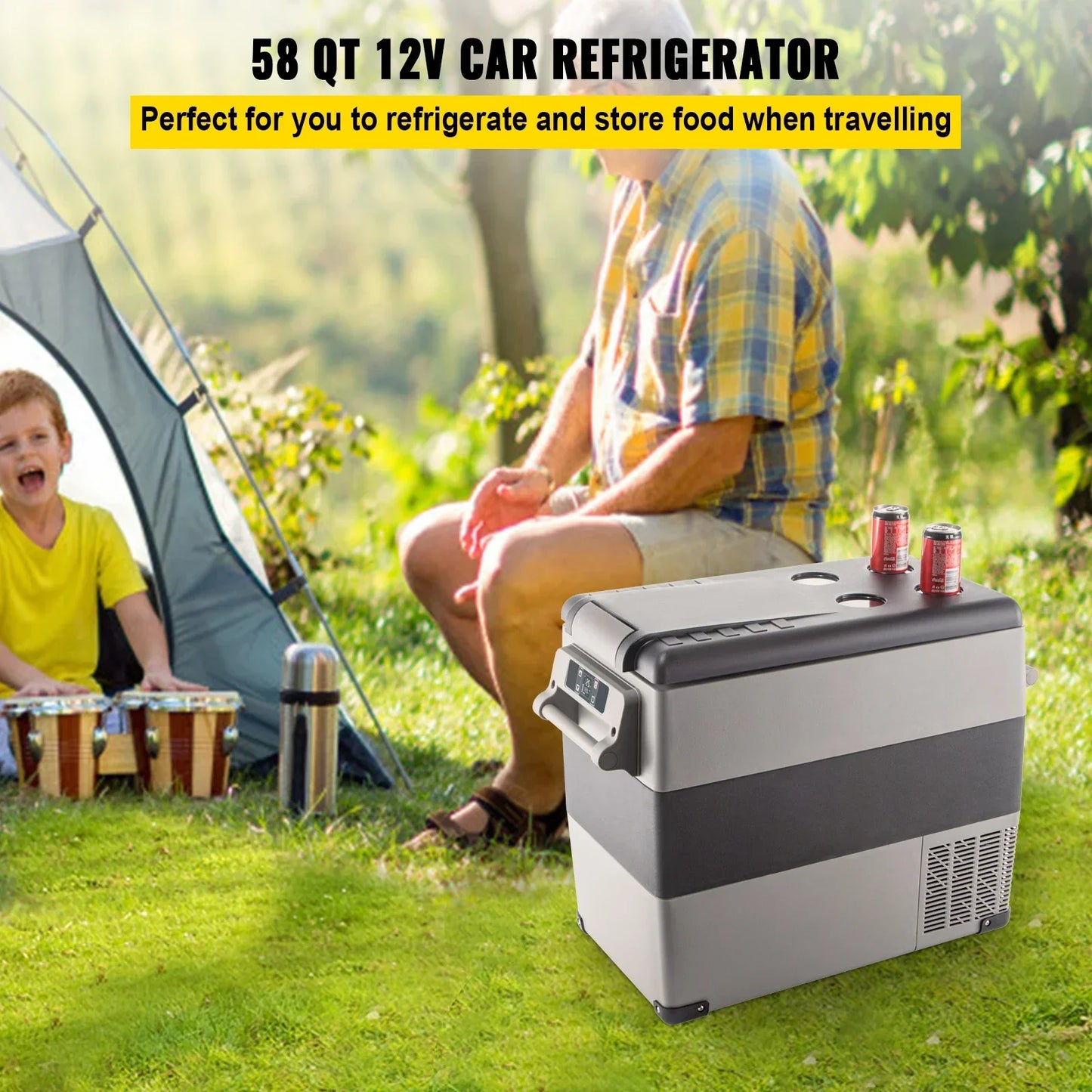 SucceBuy Car Refrigerator Mini Fridge Freezer Portable Refrigerators Peaceful Pleasures Health and Wellness