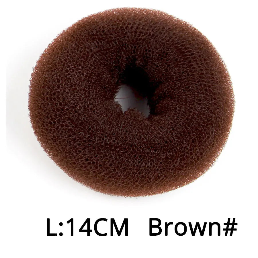 Professional Hair Bun Donut Women Elegance Donut Shape Hairstyle Bun Filler Hair For Girls Hair Accessories Peaceful Pleasures Health and Wellness L Brown China Mainland
