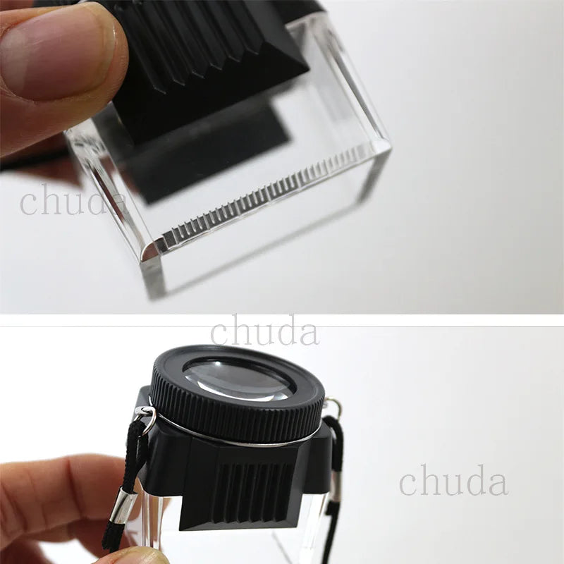 Cylindrical Acrylic Film Slide Collector Negative Film Hd 10X Magnifying Glass Reverse Film Eyepiece Small Cylinder Magnifier Peaceful Pleasures Health and Wellness