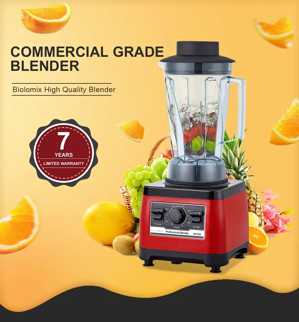 BPA Free Heavy Duty Commercial Grade Blender | 2200W Peak Power Blenders Peaceful Pleasures Health and Wellness
