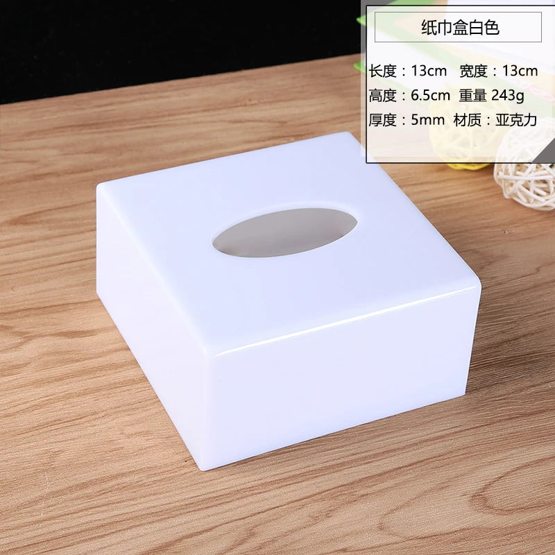 Modern Acrylic Tissue Box Cover | Holder & Dispenser