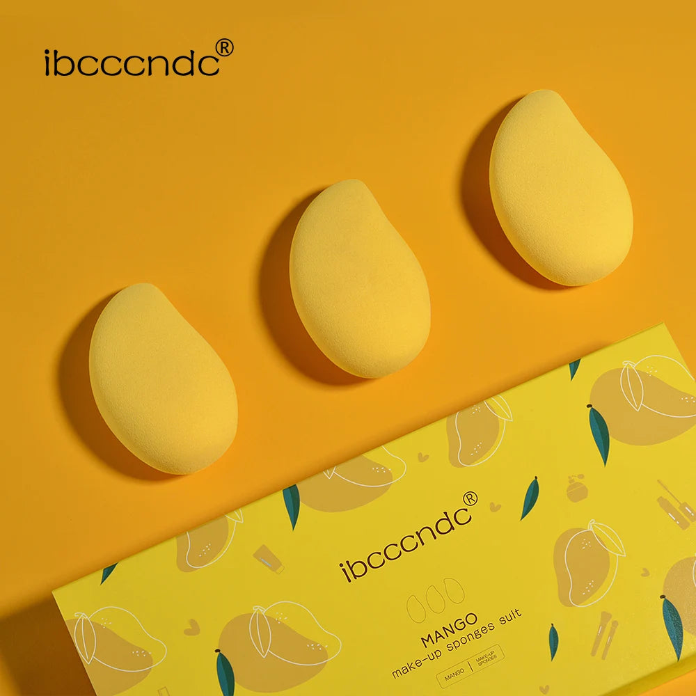 Mango Makeup Egg Sponge BB Cream Hydrophilic Beauty Egg Wholesale Puff Wet Dry Dual Use Face Foundation Powder Gourd Cosmetic Peaceful Pleasures Health and Wellness