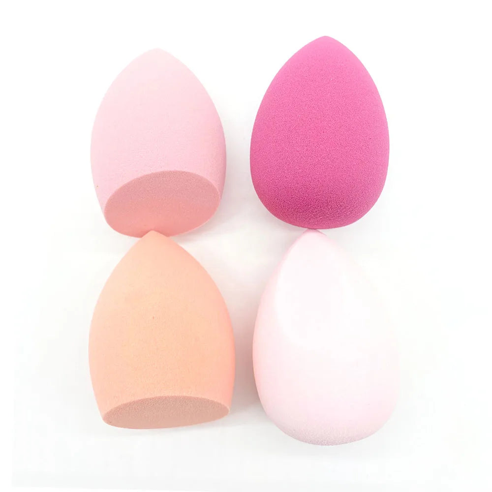 4-Pack Makeup Blending Sponge Puffs | Dry & Wet Foundation