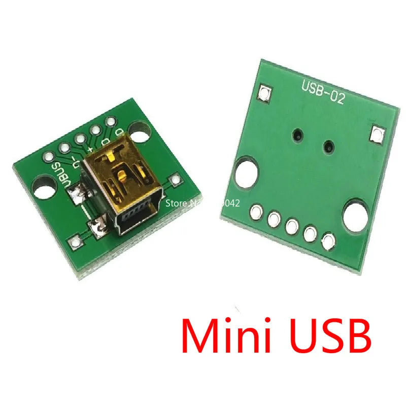 5Pcs USB Adapter PCB - DIY DIP Breadboard Modules - Type A (M / F) / B / Mini / Micro USB Connectors Peaceful Pleasures Health and Wellness