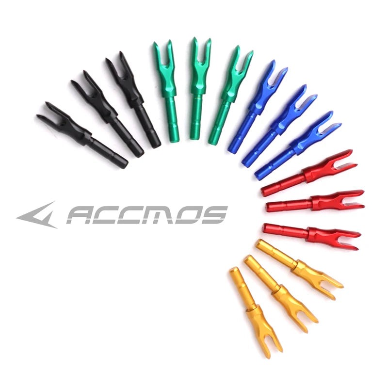 6 Aluminum Alloy Arrow Tail Nock Insert Shaft Shooting Accessories
