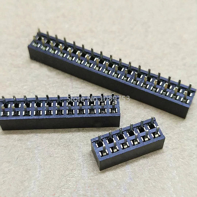10pcs 2.0mm Double Row Straight Female 2-40P Pin Header Socket Connector 2x2/3/4/5/6/7/8/9/10/12/14/15/20/25Pin Peaceful Pleasures Health and Wellness