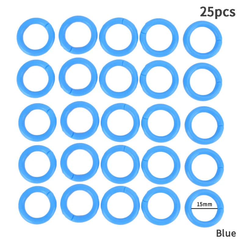25-Pack Plastic Ring Binders 15–28mm | DIY Albums & Loose-Leaf
