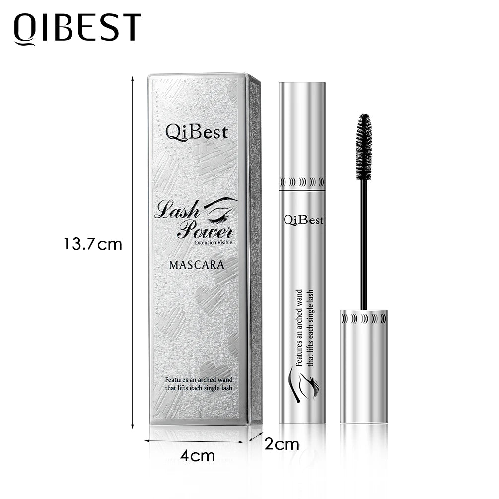 QIBEST Black Mascara 4D Volume Waterproof Lash Eyelashes Extension Lengthening Eyelashes Liquid Rimel Mascara Cosmetics Makeup Peaceful Pleasures Health and Wellness