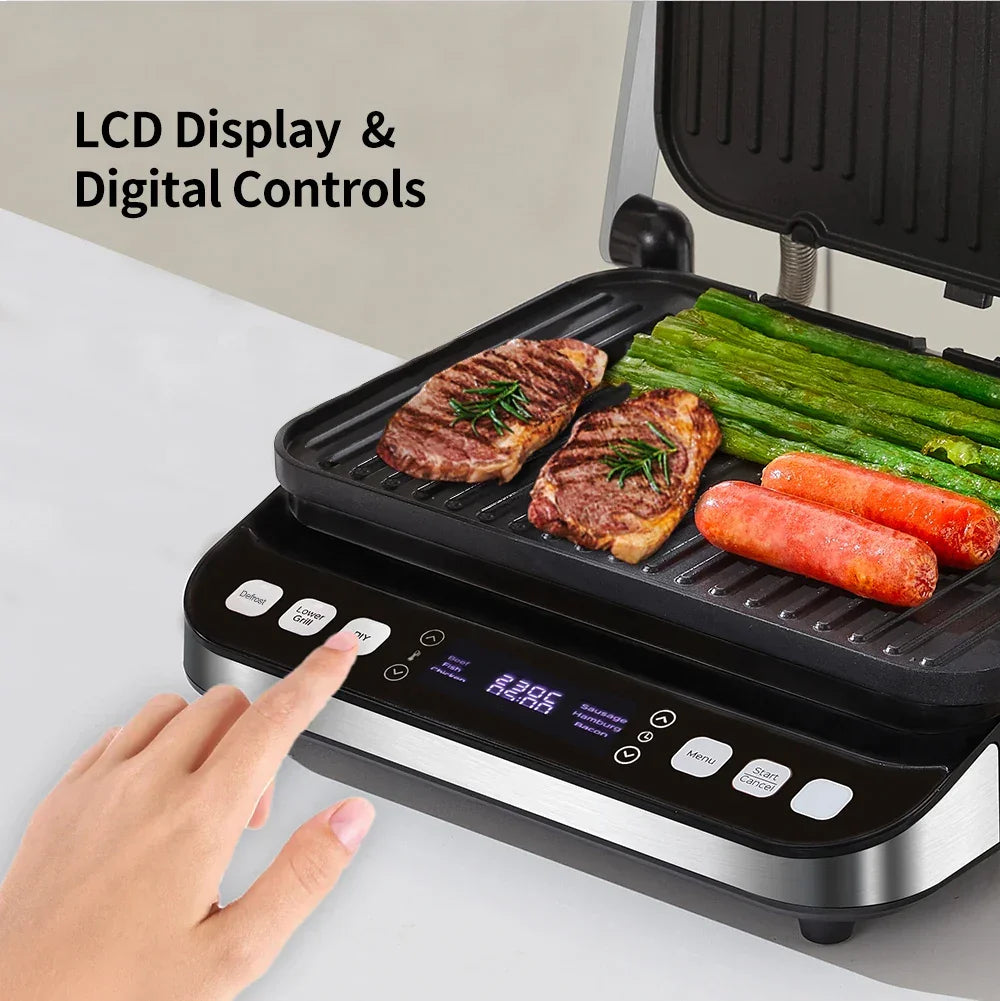 BioloMix 2000W Electric Contact Grill & Panini Press | BCG02D Peaceful Pleasures Health and Wellness