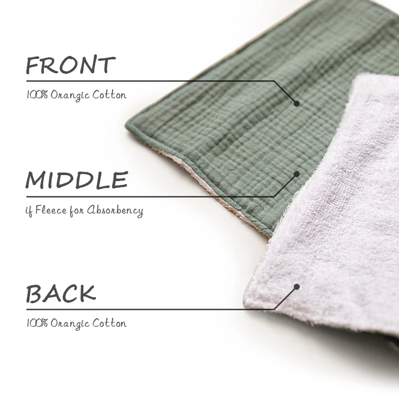 Newborn Baby Soft Cotton Gauze Towel | Burp Cloth & Bib