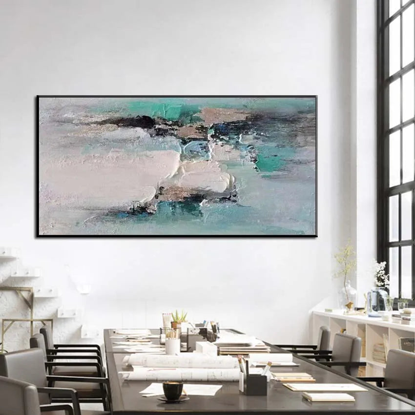 Oil Painting On Canvas Handmade Abstract Home Decor Salon Art Hanging Poster Living Room Bedroom Restaurant Sofa Interior Mural Peaceful Pleasures Health and Wellness