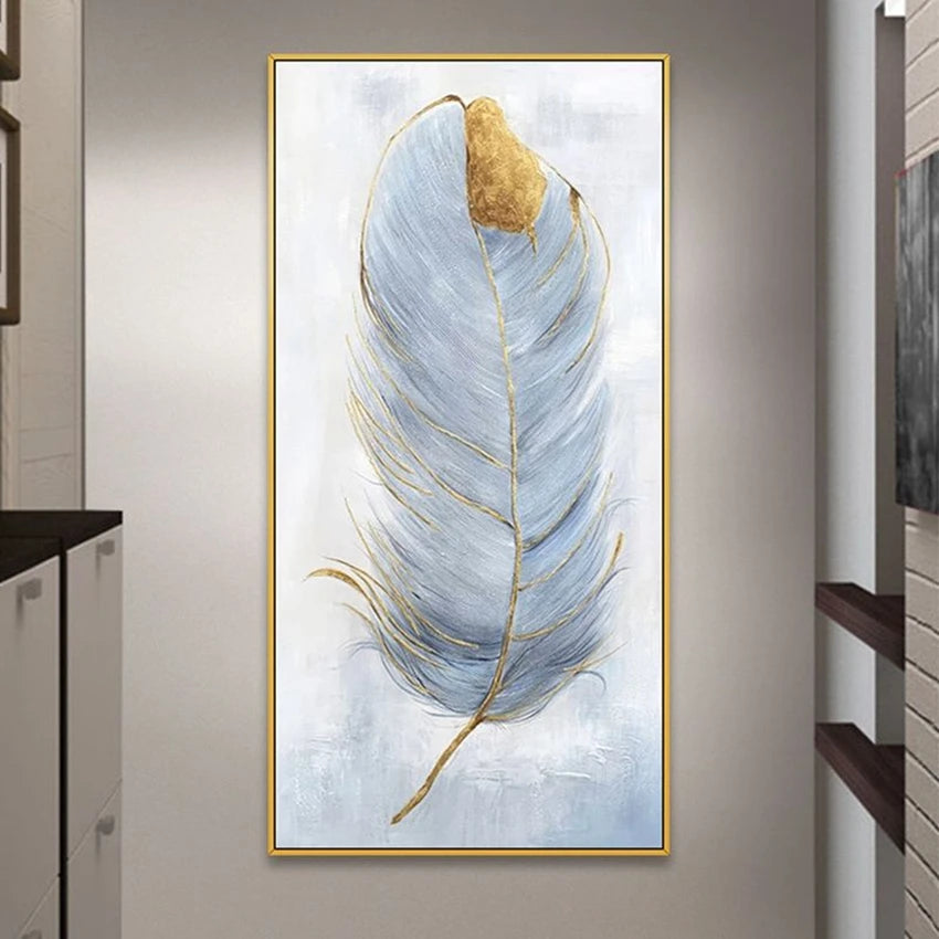 Abstract Art Wall Decor Salon Handmade Canvas Oil Painting Entry Porch Hanging Poster Corridor Aisle Living Room Bedroom Mural Peaceful Pleasures Health and Wellness