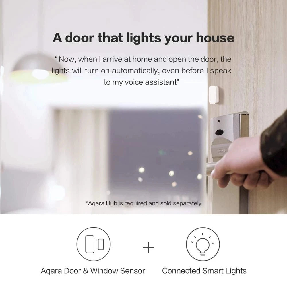 Original Aqara Door Window Sensor ZigBee Wireless Connection Smart Door Sensor Work With Mi Home HomeKit APP For Android iOS Peaceful Pleasures Health and Wellness