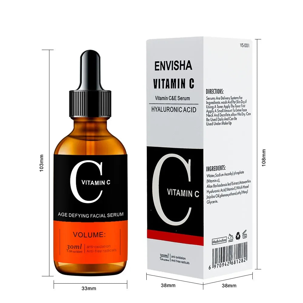 ENVISHA Retinol Facial Serum – Vitamin C, Hyaluronic Acid & Anti-Aging Peaceful Pleasures Health and Wellness