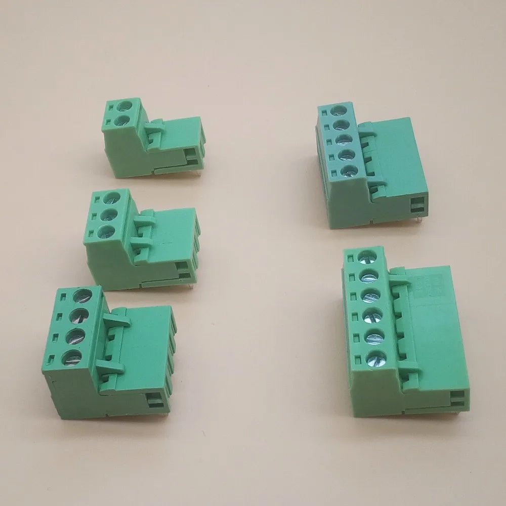 10sets 5.08MM Pitch PCB Pluggable Terminal Block Connector 2/3/4/5/6/7/8P Curved Needle KF2EDGK Peaceful Pleasures Health and Wellness